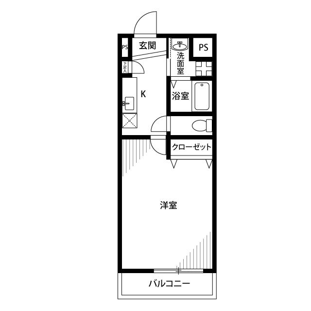 アンプルール フェール 岩波の間取り
