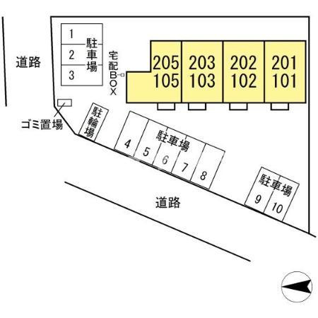 ダイマーレの区画図