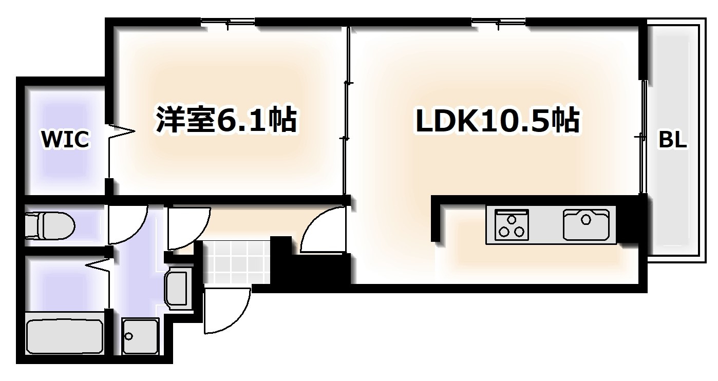 プラザ九源Ⅲの間取り