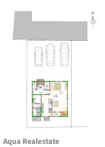 オール電化デザイナーズハウス高松市木太町㉛の区画図