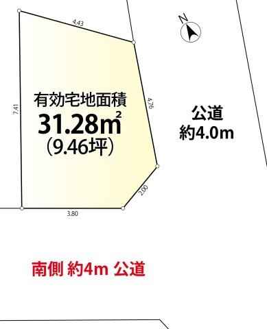 豊島区目白3丁目　希少エリア　東南角地の限定1区画の画像
