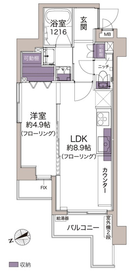 【間取り】 | サンセール神楽坂