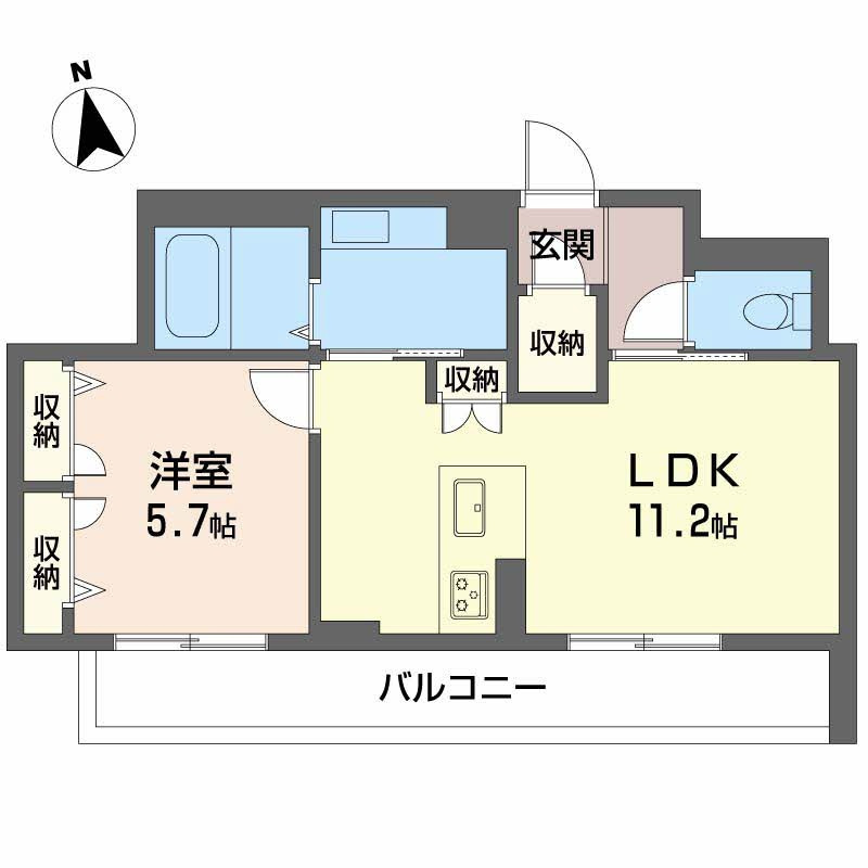 ＦＯＲＥＮＡＢＲＵＮ徳島の間取り