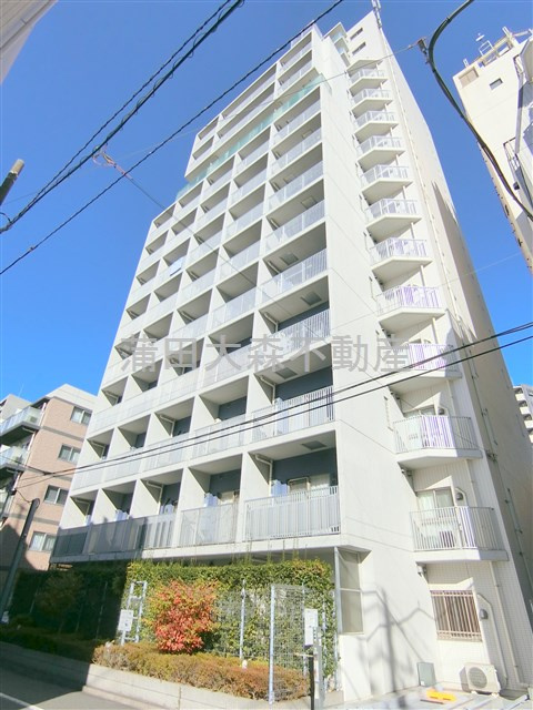 プラウドフラット蒲田Ⅱの外観|2008年2月築　RC鉄筋コンクリート造地上15階地下1階建て総戸数169戸　東京都大田区蒲田4丁目　JR蒲田駅と京急蒲田駅利用可能な立地！
