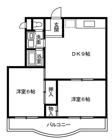 西央レジデンツの間取り