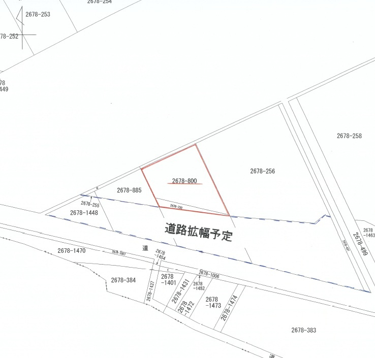 宇都宮市下荒針町　土地の土地図