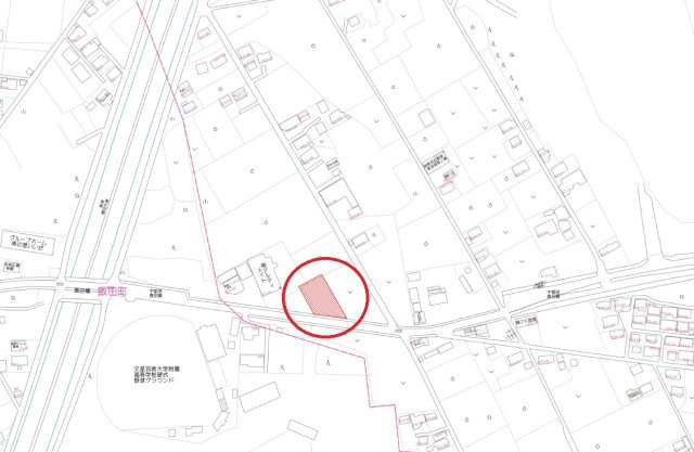 宇都宮市下荒針町　土地の地図