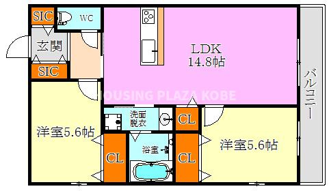 HK磯馴の間取り