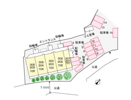ガーデンコートの区画図|☆神戸市垂水区　ガーデンコート☆