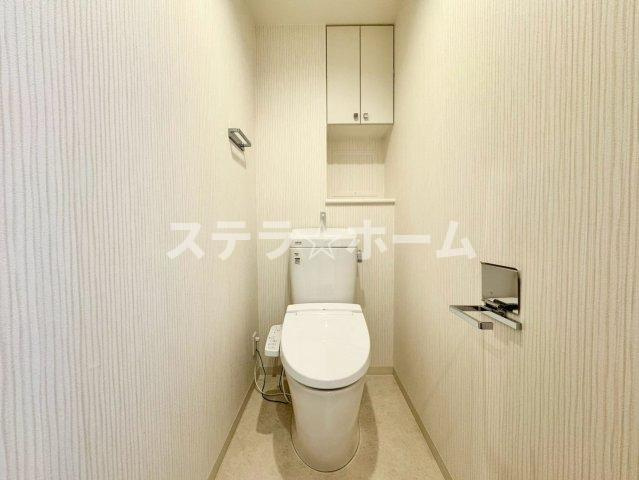 ファインフラッツ豊中桜の町のトイレ|落ち着いた色調のトイレです