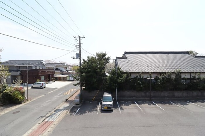 リロイコア　EASTの駐車場|お部屋からの眺めです