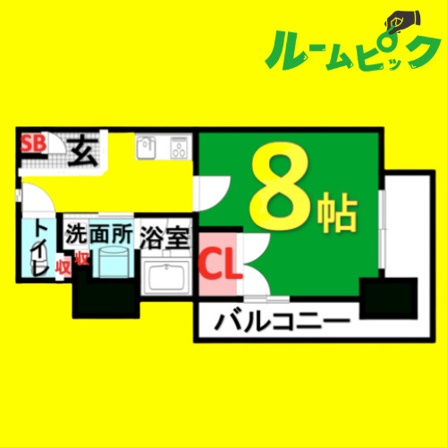 タウンライフ内山　名古屋市賃貸　仲介手数料無料の間取り