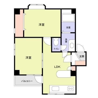 クレスト高輪の間取り|間取りです。