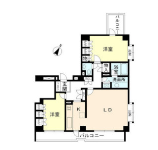 ベルメゾン南麻布の間取り