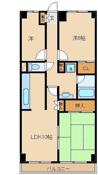 フラットフォーレストの間取り|間取りです。