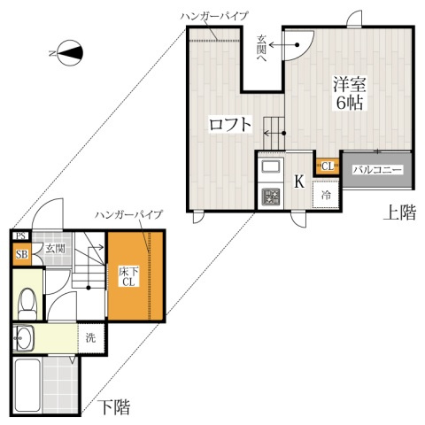 【間取り】 | CB千葉中央リベルテ