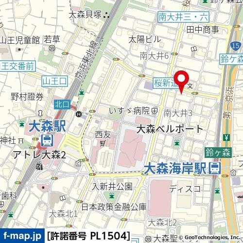 リファイズ品川南の地図