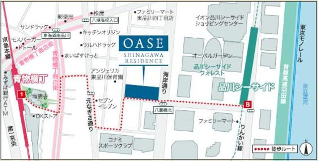 オアーゼ品川レジデンスの地図