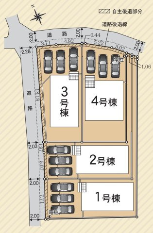 安城市高棚町郷387番1、3、5、6、８他『仲介手数料無料』新築一戸建て・建売の区画図