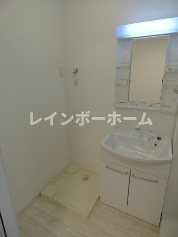 AJ南柏WestⅠの洗面所|脱衣スペースもあります