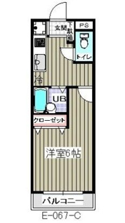 【間取り】 | 本八幡レジデンス(E-067) | 間取りです。