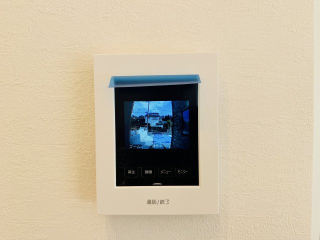 八王子市　下柚木　新築一戸建て　２期のセキュリティ|～TVモニター付インターホン　訪問者の確認に便利です～