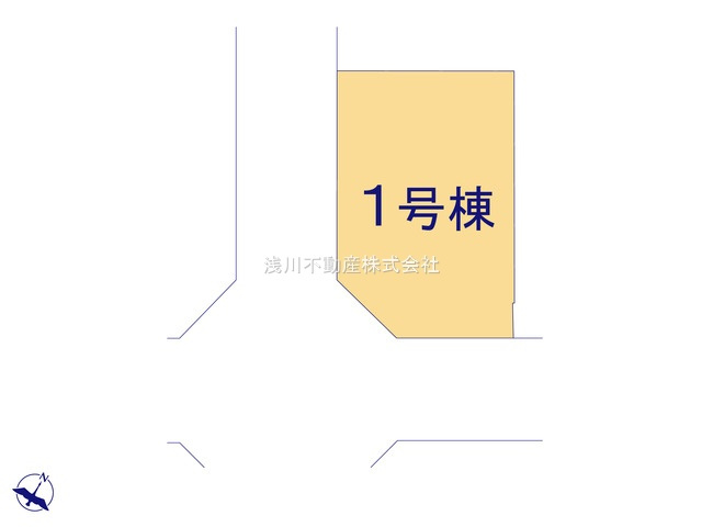 八王子市　下柚木　新築一戸建て　２期の区画図|～人気条件の南西角地　陽当たり・風通し良好です～