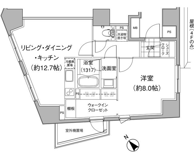 パークハビオ元麻布の間取り
