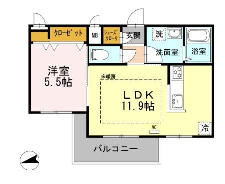 ベルメゾン尾山台駅前の間取り