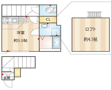 アヴァンセ成城ｂ棟　　２０６の間取り