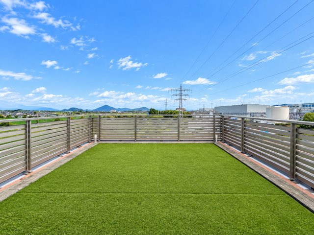 野洲市上屋のバルコニー
