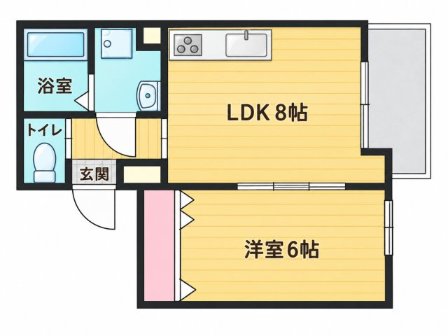 【間取り】 | MELDIA大蓮Ⅰ