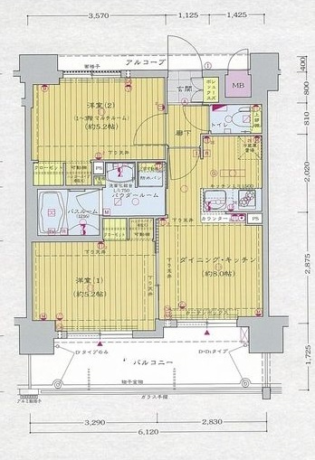 エステムプラザ京都御所ノ内レジアの間取り