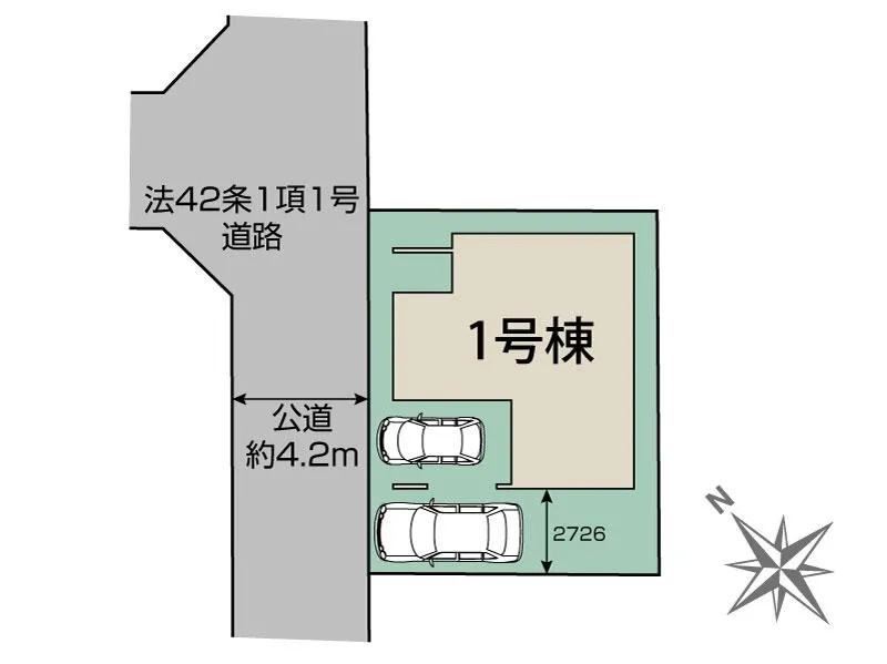 [新築住宅] 坂戸市千代田2丁目 3期 全1棟の区画図