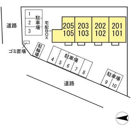 ダイマーレの区画図