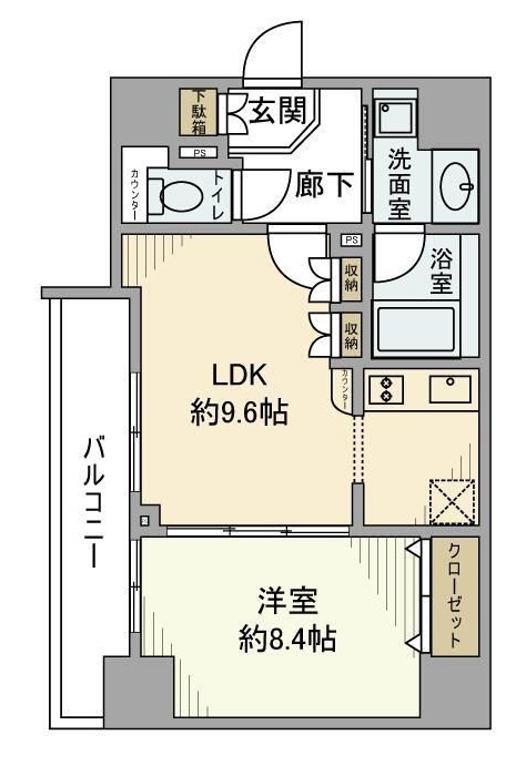 ガリシア新御徒町の間取り|間取りです。