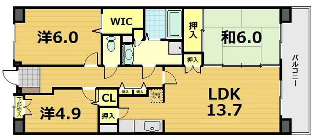 白井ロジュマンの間取り