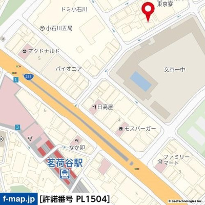 【地図】 | ジュネス３３Ｂ | 茗荷谷の賃貸物件。
「ジュネス３３Ｂ」のことなら(株)メイワ・エステートへお任せください。