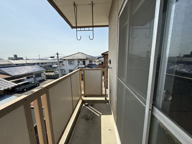 フラワーハイツのバルコニー