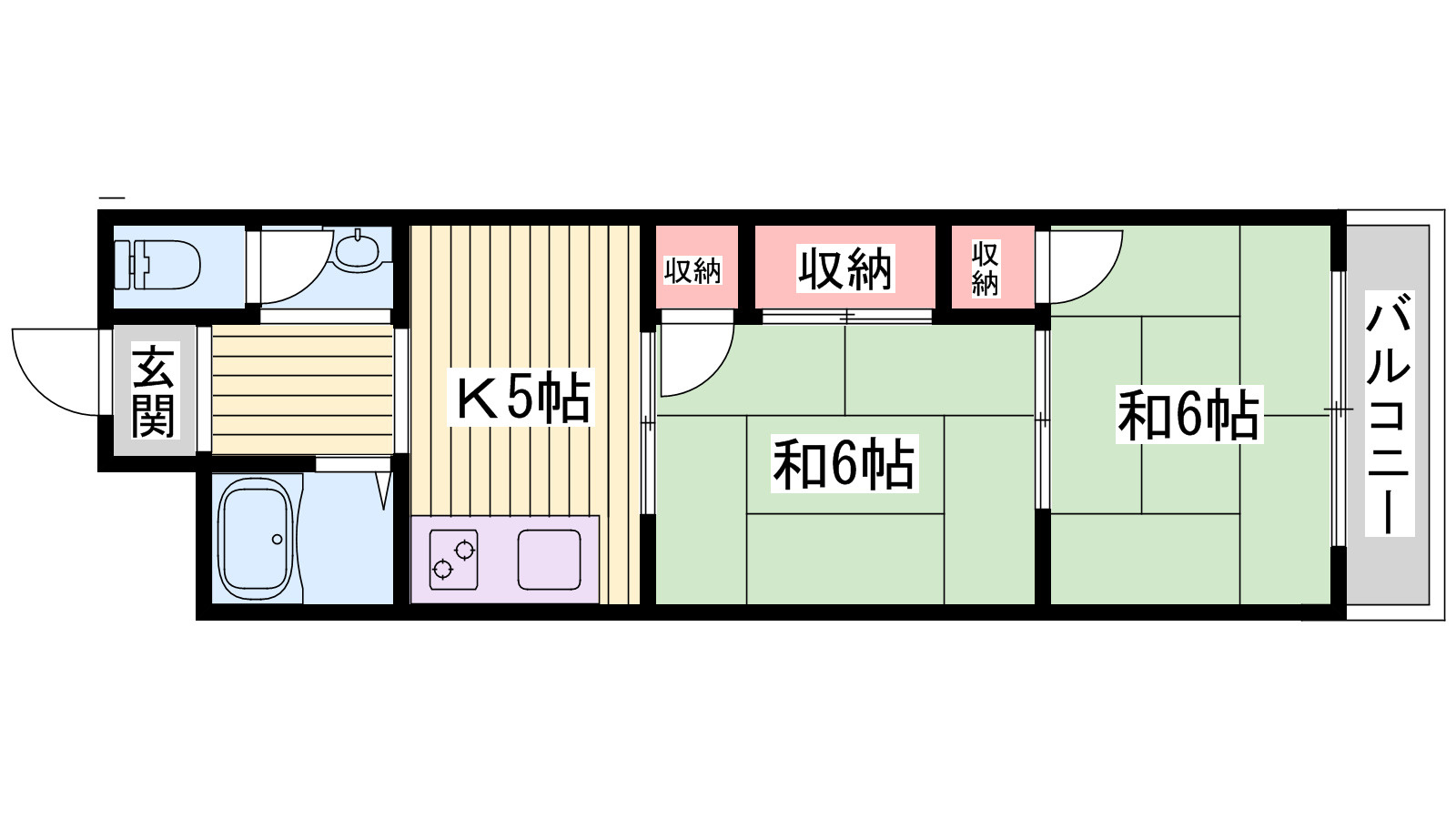 フラワーハイツの間取り