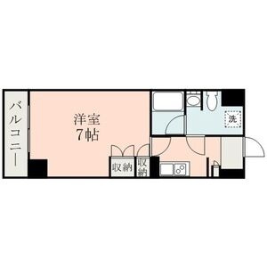 熊本市中央区草葉町の賃貸マンションの間取り