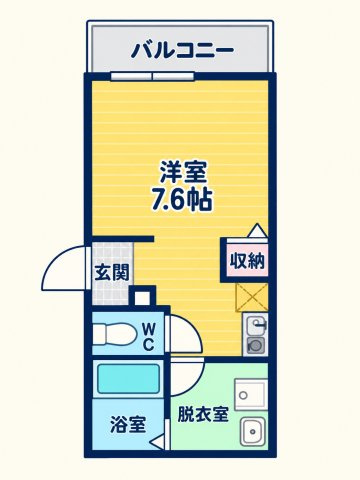 【間取り】 | MELDIA大蓮Ⅰ