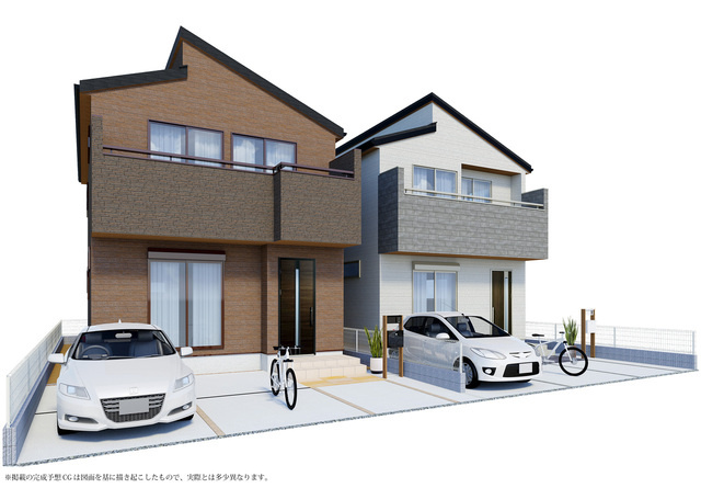 [新築住宅] 鶴ヶ島市鶴ヶ丘 第5 全2棟の完成予想図