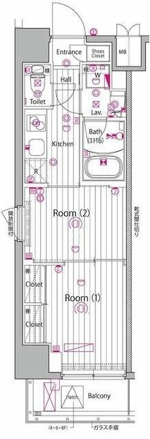 ガーラ・プレシャス神宮外苑の間取り|間取りです。