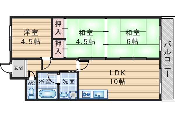 ゼフィールサカの間取り