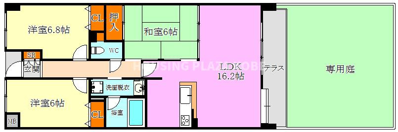 ダイアパレス塩屋の間取り