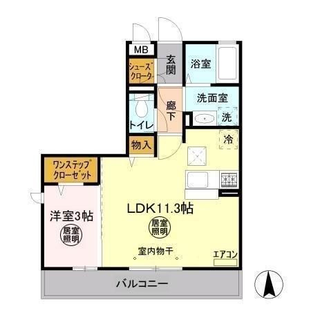 パークドプランタン　Cの間取り