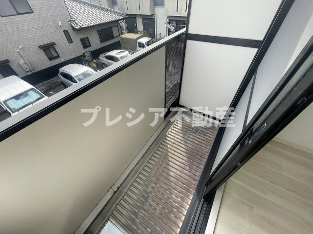 ラッキータウン 2番館のバルコニー