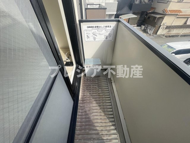 ラッキータウン 2番館のバルコニー