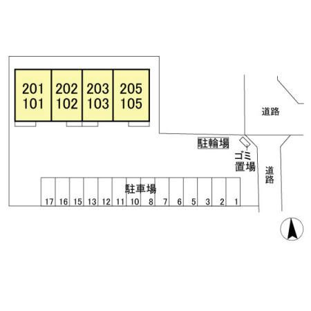 ピアヒルズ桜ヶ丘　Ｃの区画図